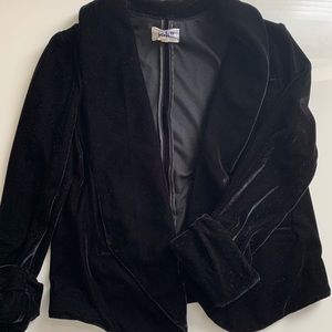 Black Velvet Stretchy Blazer :)